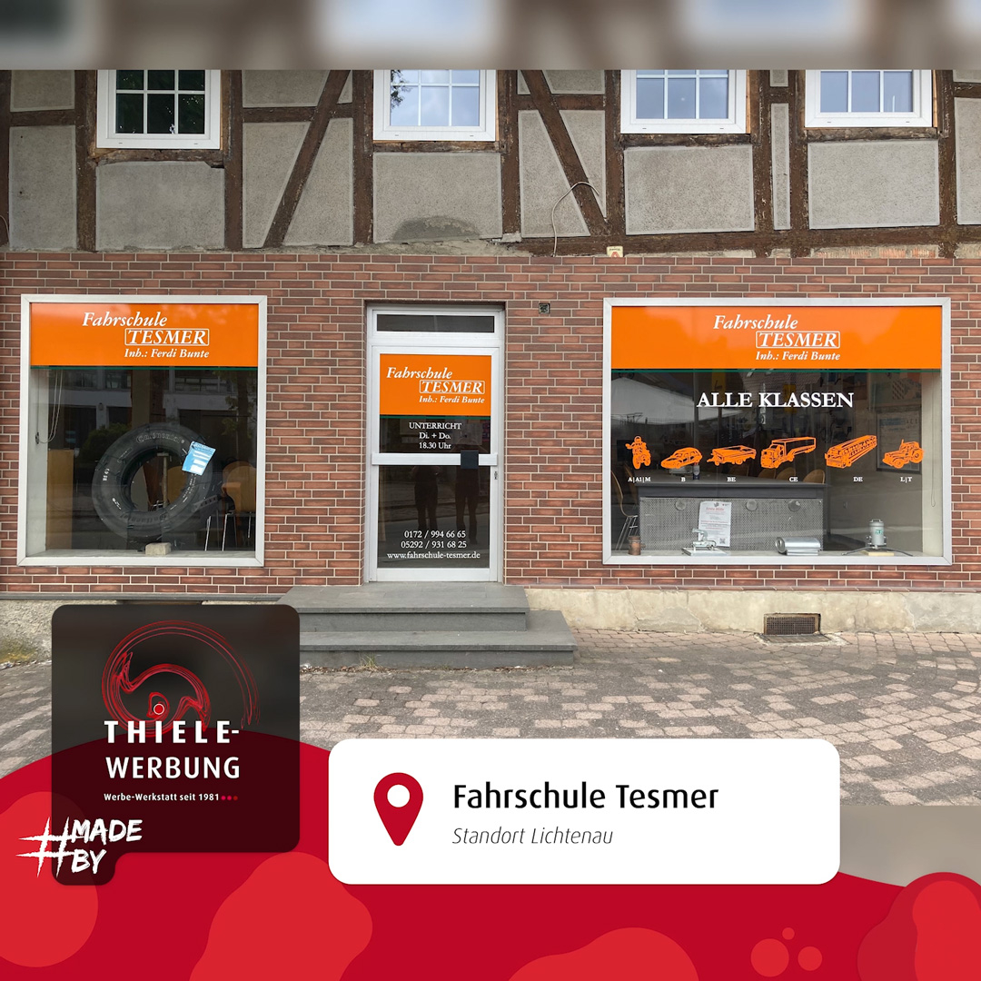 Frischer Look für Fahrschule Tesmer Bunte in Lichtenau!