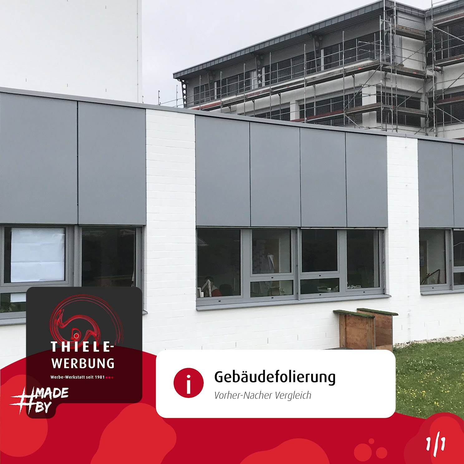 Verpasse deinem Gebäude einen frischen Look mit einer professionellen Gebäudefolierung! 